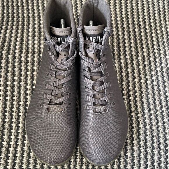 NOBULL grey hi top sneaker men’s shoe size 8.5/women’s 10 - Picture 5 of 12